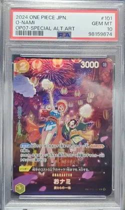 PSA 10 One Piece Nami SP Card GEM MINT Rare Bandai TCG Collectible Japanese - Image 1