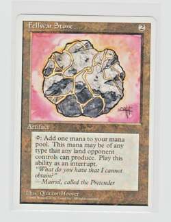 Magic the Gathering ~ MTG ~ 1x Fellwar Stone ~ 4th Edition ~ 4TH Ed ~ LP - Image 1