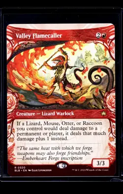 2024 MTG Magic The Gathering BLB Bloomburrow Showcase #320 Valley Flamecaller - Image 1