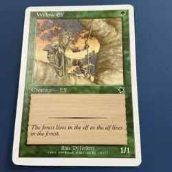 MTG Willow Elf Starter 1999 Regular Common Nice - Image 2