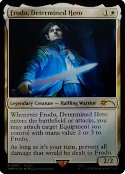 Frodo, Determined Hero -Foil Near Mint MTG Promos: Unique and Miscellaneous - Image 1