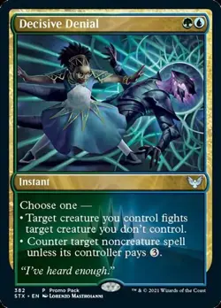 Decisive Denial (Promo Pack) -Foil Near Mint MTG Strixhaven - Image 1