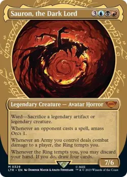 Sauron, the Dark Lord (Showcase) -Foil Near Mint MTG - Image 1