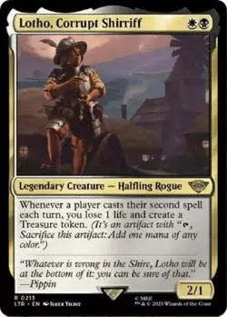 Lotho, Corrupt Shirriff -Foil Near Mint MTG - Image 1