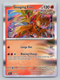 Gouging Fire 038/191 Rare Surging Sparks Pokemon Holo Near Mint - Image 1