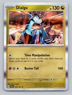 Dialga 135/191 Rare Surging Sparks Pokemon Holo Near Mint - Image 1