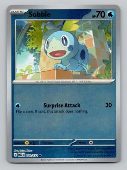 Reverse Holo Sobble 039/132 Common Mega Evolution Pokemon - Image 1