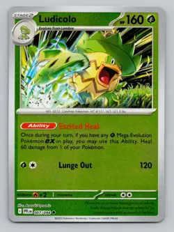 Ludicolo 007/094 Uncommon Phantasmal Flames Pokemon Reverse Holo Near Mint - Image 1