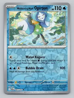 Wellspring Mask Ogerpon 067/182 Uncommon Destined Rivals Pokemon Reverse Holo NM - Image 1