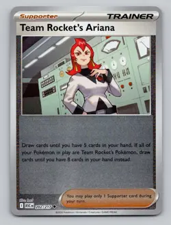 Team Rocket's Ariana 202/217 Uncommon Ascended Heroes Pokemon Reverse Holo NM - Image 1