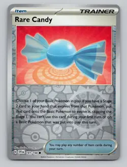 Rare Candy 191/198 Common Scarlet & Violet Pokemon Reverse Holo Near Mint - Image 1