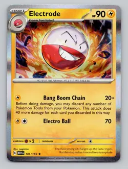 Electrode 101/165 Rare 151 Pokemon Holo Near Mint - Image 1
