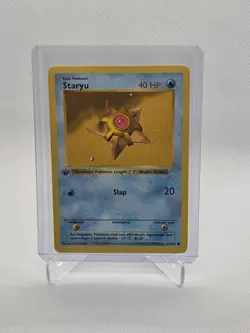 Pokemon TCG Staryu Base Set (Shadowless) 65/102 1st Edition LP - Image 1