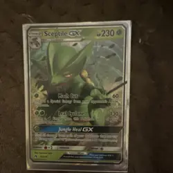 Pokemon TCG Sceptile GX 22/214 SM-Lost Thunder Holo Ultra Rare English - Image 1