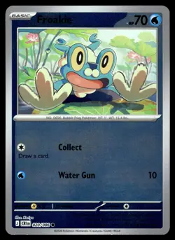 Froakie 020/086 Common ME04: Chaos Rising Pokemon Reverse Holo Near Mint - Image 1