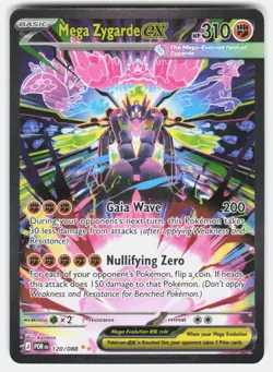 MEGA ZYGARDE EX 120/088 HOLO PERFECT ORDER POKEMON HOLO NM/M - Image 1