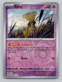 Abra 080/167 Common Twilight Masquerade Pokemon Reverse Holo Near Mint - Image 1