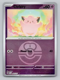 Clefairy (Love Ball) 074/217 Common Ascended Heroes Pokemon Reverse Holo NM - Image 1
