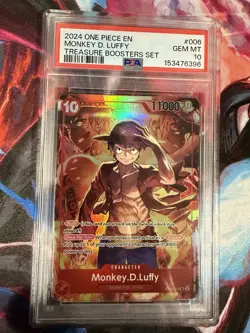Monkey.D.Luffy (Treasure Booster Set) ST10-006 One Piece PSA 10 - Image 1