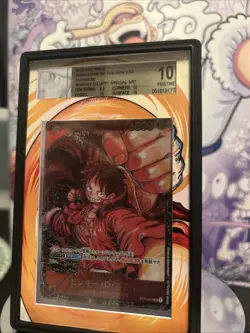 One Piece OP05 BGS10 Monkey D. Luffy No Signed Rare ST01-012 Card Game - Image 4