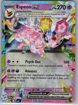 Espeon ex 034/131 SV: Prismatic Evolutions - Pokemon Card - NM - Image 1