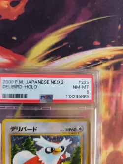 Pokemon Card Botogel Delibird Neo Revelation Awakening Legends Japanese PSA 8 - Image 4