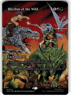 MTG: TMNT Source Material Card PZA #12 Rhythm of the Wild (Borderless) FOIL - Image 1