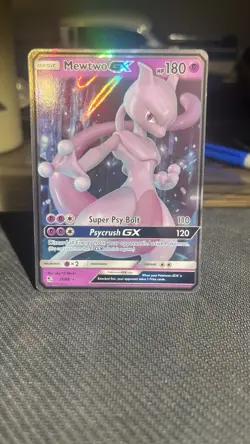 Mewtwo GX Holo Ultra Rare Card Hidden Fates 31/68 Pokemon TCG NM - Image 1