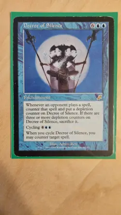 MTG Decree of Silence (Scourge) MP - Image 1