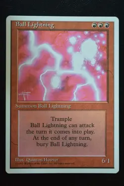 Magic The Gathering MTG BALL LIGHTNING Fourth Edition LP Lightly Played - Image 1