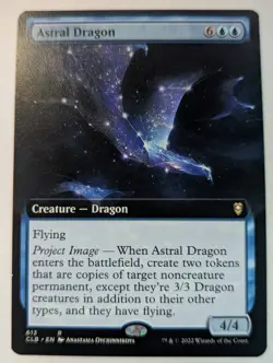 Astral Dragon Extended Art MTG Baldur's Gate Commander English NM-Mint - Image 1