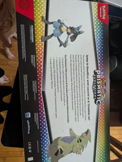 Pokemon TCG Prismatic Evolutions Lucario Ex + Tyranitar Ex Premium Collection - Image 2