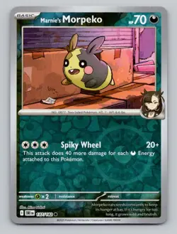 Marnie's Morpeko 137/182 Common Destined Rivals Pokemon Reverse Holo Near Mint - Image 1