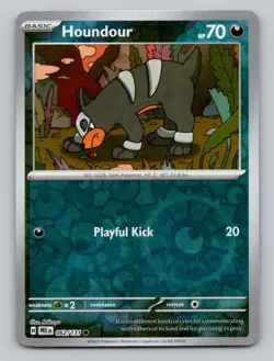 Houndour 062/131 Common Prismatic Evolutions Pokemon Reverse Holo Near Mint - Image 1