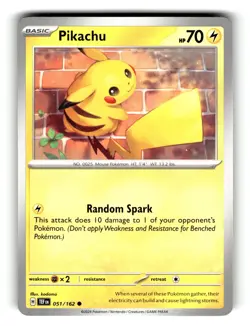 Pokemon Temporal Forces Pikachu 51/162 - Image 1