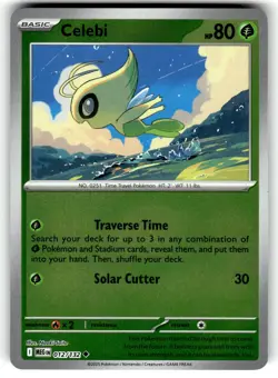 Pokemon 2025 ME01: Mega Evolution Celebi 012/132 Reverse Foil - Image 1