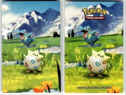 Pokemon Ascended Heroes Mini Tin Art Card & Sticker Set #Totodile & Togepi - Image 1