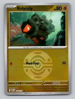 Rolycoly (Dusk Ball) 118/217 Common Ascended Heroes Pokemon Reverse Holo NM - Image 1