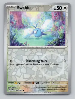 Swablu 148/191 Common Surging Sparks Pokemon Reverse Holo Near Mint - Image 1