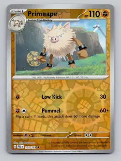 Primeape 107/193 Uncommon Paldea Evolved Pokemon Reverse Holo Near Mint - Image 1