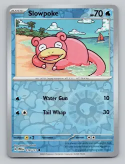 Slowpoke 018/131 Common Prismatic Evolutions Pokemon Reverse Holo Near Mint - Image 1