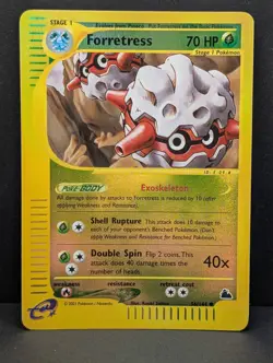 Forretress 56/144 Skyridge Reverse Holo Rare Pokemon TCG Nintendo e-reader NM - Image 1