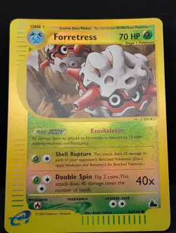 Forretress 56/144 Skyridge Reverse Holo Rare Pokemon TCG Nintendo e-reader NM - Image 3