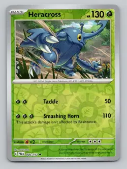 Heracross 006/193 Uncommon Paldea Evolved Pokemon Reverse Holo Near Mint - Image 1