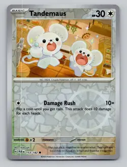 Tandemaus 153/182 Common Paradox Rift Pokemon Reverse Holo Near Mint - Image 1
