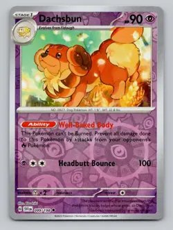 Dachsbun 099/198 Uncommon Scarlet & Violet Pokemon Reverse Holo Near Mint - Image 1