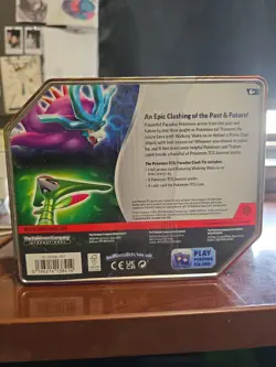 Pokemon Paradox Clash Tin - Iron Leaves Ex - Sealed Tin - Image 2