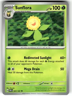 Pokemon Twilight Masquerade 007/167 Sunflora - Image 1