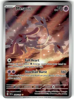 Pokemon SV08 Surging Sparks Card 204/191 Mesprit Illustration Rare - Image 1
