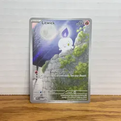 Litwick 101/086 Illustration Rare- Pokemon White Flare Holo SV ENGLISH - Image 1
